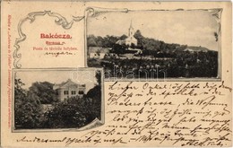 T2 1901 Bakóca, Látkép Templommal, Majláth Kastély. Art Nouveau - Ohne Zuordnung