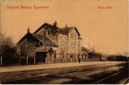 ** T1/T2 Balassagyarmat, Balassa-Gyarmat; Vasútállomás. Darvai Ármin Utóda Kiadása. W.L. (?) No. 978. / Bahnhof / Railwa - Non Classés