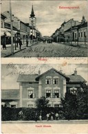 * T2 1908 Balassagyarmat, Fő Utca, Vasútállomás III. Osztályú Váróteremmel - Unclassified