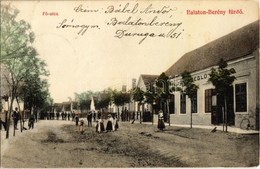 * T2 1909 Balatonberény-fürdő, Fő Utca és Páli Vendéglő. Tóth Márton Kiadása - Unclassified