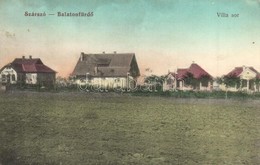 T2/T3 1912 Balatonszárszó, Villa Sor. Müller Samu Kiadása (EK) - Non Classés