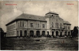 T2/T3 1912 Balmazújváros, Községháza. Schirf István Kiadása (EK) - Ohne Zuordnung