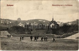 T2/T3 1913 Budapest II. Marczibányi Tér A Budai Lövőházzal, Lövölde, Rózsadomb Részlet, Villák, Előtérben Focizó Gyereke - Non Classés