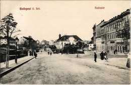 T2/T3 1911 Budapest II. Széna Tér, Gyógyszertár, Villamos. Rothmüller Tőzsde Kiadása - Ohne Zuordnung