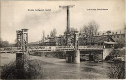 ** T1 Budapest III. Óbuda Hajógyári Részlet A Híddal. G.Gy. Bpt. 70. 1914-17. - Unclassified