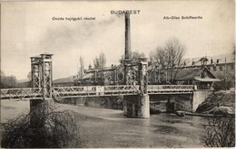 ** T1 Budapest III. Óbuda Hajógyári Részlet A Híddal. G.Gy. Bpt. 70. 1914-17. - Non Classés