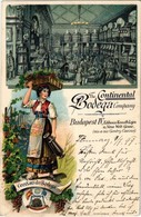 T2 1899 (Vorläufer!) Budapest V. The Continental Bodega Company Borcsarnoka, Belső. Kossuth Lajos Utca 18. Az Országos K - Non Classés