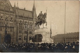 * T2 1906 Budapest V. Andrássy Gyula Szobor Felavatási ünnepsége A Kossuth Lajos Téren, A Parlament Déli Oldalánál. Béke - Unclassified