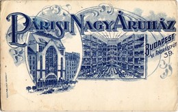 * T2/T3 1913 Budapest VI. Párisi Nagyáruház, Belső. Andrássy út 39. Rosenthal Gyula Art Nouveau (EK) - Unclassified