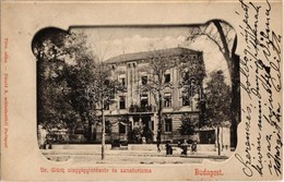 T2 1900 Budapest VII. Dr. Glück Vízgyógyintézete és Szanatóriuma, Városliget Fasor 11. Divald. K. Art Nouveau - Unclassified