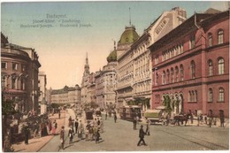 T2/T3 1913 Budapest VIII. József Körút, Hotel Rémi, Villamos, Lovaskocsik,  M. Kir. Technológiai Iparmúzeum. N.M. Bp. Dr - Non Classés