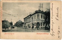 * T2/T3 1900 Budapest X. Kőbánya, Jászberényi út, Sohr Kávéház és Szálloda, Vendéglő. Divald Károly 337.  (Rb) - Non Classés