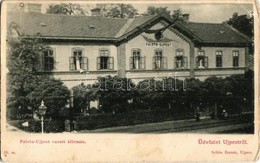 * T2/T3 Budapest XV. Rákospalota-Újpest, Palota-Újpest; Vasútállomás. Schön Bernát Kiadása / Bahnhof / Railway Station ( - Non Classés