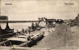 T2/T3 1918 Szolnok, Tisza Részlet Csónakokkal. Gerő Ignác Kiadása (EK) - Non Classés