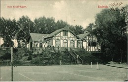 T2 1909 Szolnok, Tisza Evezős Egylet Csónakháza, Teniszpálya, Sport - Non Classés
