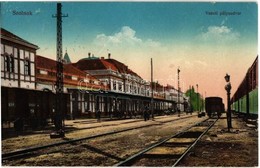 T2 1916 Szolnok, Vasúti Pályaudvar, Vasútállomás, Vagonok, Szerelvények, Vasutasok / Bahnhof / Railway Station - Ohne Zuordnung