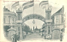 * T2 1903 Szombathely, Üdvözlet A Vasmegyei Iparkiállításról, Polgári Iskola. Lange K. János Kiadása - Ohne Zuordnung