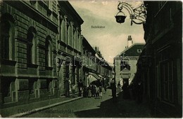 T3/T4 1906 Szombathely, Belsikátor, Deutsch Miksa, Barkovics András és Kohn Károly Fiai üzlete (fa) - Ohne Zuordnung