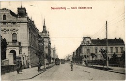 T1/T2 1911 Szombathely, Széll Kálmán Utca, Villamos. Granitz Vilmos Kiadása - Ohne Zuordnung
