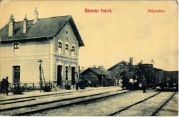 T2/T3 1917 Tab, Vasútállomás III. Osztályú Felvételi épülete, Gőzmozdony / Bahnhof / Railway Station, Locomotive. W.L. 2 - Non Classés