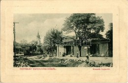 T2/T3 1911 Tápiógyörgye, Kossuth Lajos Tér, útépítés, üzletek. W.L. Bp. 5872.  (EK) - Non Classés