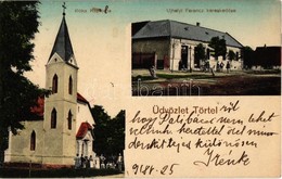 T2 1918 Törtel, Róka Kápolna, Újhelyi Ferenc Kereskedése és Saját Kiadása - Non Classés
