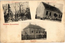 T2/T3 1913 Zalaapáti, Római Katolikus Templom, M. Kir. Postahivatal, Jegyzői Lak (EK) - Ohne Zuordnung