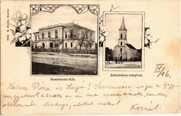 T2/T3 1904 Beszterce, Bistritz, Bistrita; Beszterczei-Kör, Református Templom. M. Binder Kiadása / Calvinist Church, Soc - Unclassified