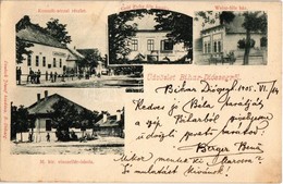 T2 1905 Bihardiószeg, Diosig; Kossuth Utca, M. Kir. Vincellér Iskola, Gróf Zichy-féle Kastély, Weisz-féle Ház. Deutsch J - Non Classés