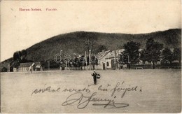 T2 Borossebes, Sebis; Piac Tér, Fiú Kosárral / Market Square With Boy Holding A Basket - Non Classés