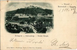 * T3 1901 Brassó, Kronstadt, Brasov; Fellegvár / Schlossberg. Julius Müller's Nachfolger Tartler & Schreiber / Dealul St - Unclassified