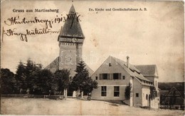 * T3 1913 Brassó, Kronstadt, Brasov; Fellegvár, Márton-hegy, Evangélikus Templom, Polgári Kör / Martinsberg, Ev. Kirche  - Non Classés