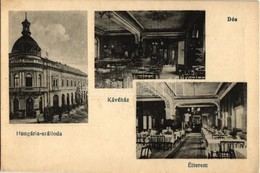 ** T1/T2 Dés, Dej; Hungária Szálloda, Kávéház és étterem, Belső / Hotel, Restaurant And Cafe, Interior - Non Classés
