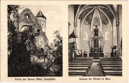 ** T1 Kerc, Kerz, Kertz, Kierz, Carta; Kolostor Rom, Templom Belső. M. Lesmann Kiadása / Abtei, Kirche / Abbey Ruins And - Non Classés