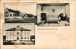 T2/T3 1901 Kolozsvár, Cluj; Vöröskereszt-egylet Erzsébet Mária Kórháza, Erzsébet Szoba, Ilona Pavilon. Dunky Fivérek / R - Non Classés
