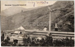 T2/T3 1916 Kristyor, Hunyadkristyor, Criscior; Aranyzúzda, Gyár / Gold Mine, Factory  (EK) - Non Classés