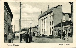 * T1/T2 Marosvásárhely, Targu Mures; Posta, Bíró, Szerdahelyi és Kincs & Klein üzlete / Post Office, Shops +'1940 Marosv - Unclassified