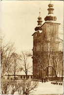 T2/T3 1911 Nagybánya, Baia Mare; Római Katolikus Templom Télen / Catholic Church In Winter. Photo (fl) - Unclassified