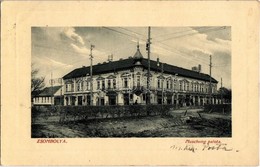 T2/T3 Zsombolya, Jimbolia; Muschong Palota, Funk György üzlete. W. L. Bp. 6645. / Muschong Palace, Shops (EK) - Non Classés