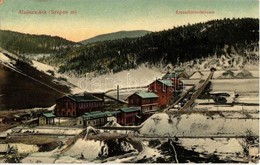 T3 1910 Alsószalánk, Nizné Slovinky (Szepes); Ércelkülönítő üzem Télen. Balkányi S. Kiadása / Mine, Ore Separation Plant - Non Classés