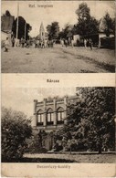 T2/T3 1918 Bárca, Barca (Kassa, Kosice); Református Templom, Utca, Berzeviczy Kastély / Street View With Calvinist Churc - Non Classés