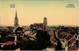 ** T2/T3 Bazin, Bösing, Bözing, Pezinok; Látkép A Templomokkal / General View With Churches  (Rb) - Ohne Zuordnung