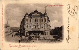 T2 1899 Besztercebánya, Banská Bystrica; Hungária Szálloda. Ivánszky Elek Kiadása / Hotel - Non Classés