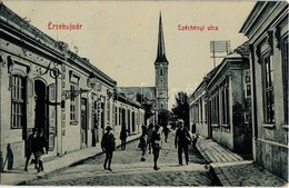 T2 1910 Érsekújvár, Nové Zamky; Széchenyi Utca, Templom. W.L. 439. / Street View With Church - Zonder Classificatie