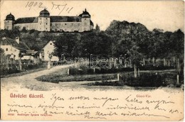 T2/T3 1902 Gács, Halic; Halicsky Zámok / Vár, Várkastély. Kiadja Redlinger Ignác / Castle (EK) - Non Classés