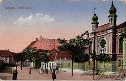 T2/T3 1916 Galgóc, Frasták, Hlohovec; Lehel Utca és Zsinagóga, üzlet. Nyomta Glass & Tuscher Képeslapgyára / Street View - Non Classés