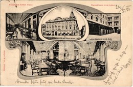 T2/T3 1903 Kassa, Kosice; Szálasi Alajos Andrássy Kávéháza Az Andrássy Palotában, Nyári Helyiség, Belső / Cafe Interior  - Zonder Classificatie