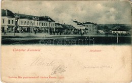 T2/T3 1900 Kassa, Kosice; Erzsébet Tér, Adriányi Markó üzlete, Piac. Breitner Mór Kiadása / Square, Shops, Market  (EK) - Zonder Classificatie