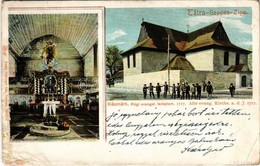 T3 1909 Késmárk, Kezmarok (Tátra-Szepes); Evangélikus Templom, Belső. Feitzinger Ede 638. / Church Interior (szakadások  - Unclassified