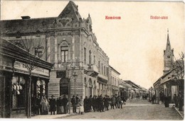 T2/T3 Komárom, Komárno; Nádor Utca, Elbert Ignác üzlete. Pannonia 1908-32. / Street View With Shops (EK) - Non Classés